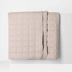 inny Narzuta na łóżko beżowa GISELLE 180x200 cm