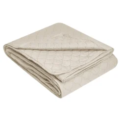Narzuta na łóżko beżowa NICEA 180x200 cm