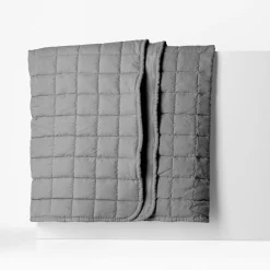 inny Narzuta na łóżko ciemnoszara GISELLE 180x200 cm