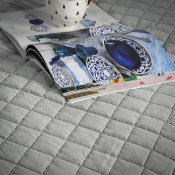 inny Narzuta na łóżko ciemnoszara GISELLE 180x200 cm