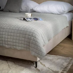 inny Narzuta na łóżko ciemnoszara GISELLE 200x220 cm