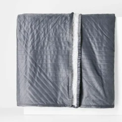 inny Narzuta na łóżko ciemnoszara CALDO 180x200 cm
