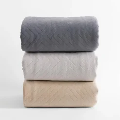 inny Narzuta na łóżko ciemnoszara CALDO 180x200 cm