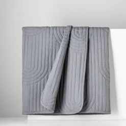 Koce I Narzuty|inny Narzuta na łóżko ciemnoszara TOSCA 220x200 cm