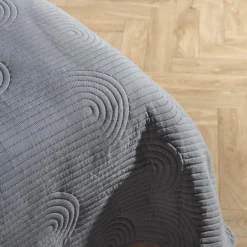 Koce I Narzuty|inny Narzuta na łóżko ciemnoszara TOSCA 220x240 cm