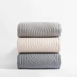 Koce I Narzuty|inny Narzuta na łóżko ciemnoszara TOSCA 220x240 cm