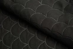 Narzuta na łóżko czarna NICEA 220x240 cm