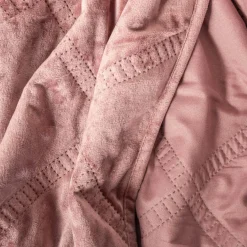 Koce I Narzuty|inny Narzuta na łóżko jasnoróżowa EMPORIA 180x200 cm