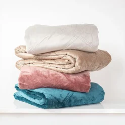 Koce I Narzuty|inny Narzuta na łóżko jasnoróżowa EMPORIA 180x200 cm