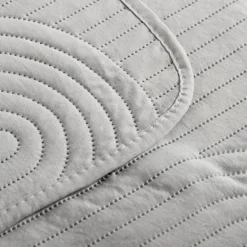 inny Narzuta na łóżko jasnoszara TOSCA 220x240 cm