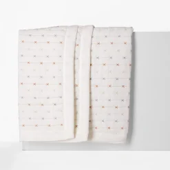 inny Narzuta na łóżko kremowa VANILLA CROSS 200x220 cm