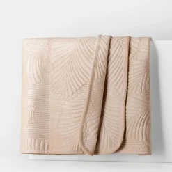 Koce I Narzuty|inny Narzuta na łóżko pikowana beżowa FERN 220x240 cm