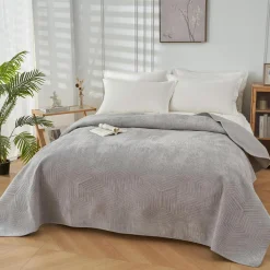 inny Narzuta na łóżko szara HYPNOSE 220x240 cm