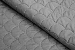 Narzuta na łóżko szara NICEA 220x240 cm