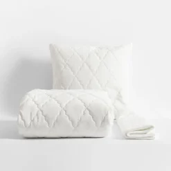 Koce I Narzuty|inny Narzuta na łóżko z poszewkami kremowa MAROKO 180x200 cm