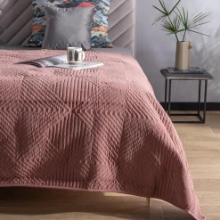 Koce I Narzuty|inny Narzuta różowa MATTO 180x200 cm