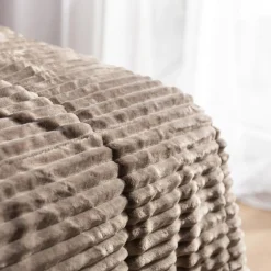 Narzuta sztruksowa beżowa SALSA 220x200 cm