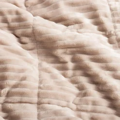 Koce I Narzuty| Narzuta sztruksowa kremowa SALSA 180x200 cm