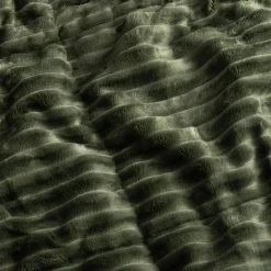 Koce I Narzuty| Narzuta sztruksowa zielona SALSA 220x200 cm