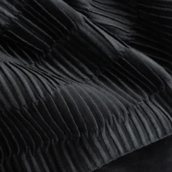 inny Narzuta welurowa czarna FALTEN 220x200 cm