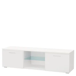 DiTrendi Nowoczesna szafka RTV ze szklaną półką BASIC 2