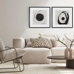 inny Obraz abstrakcyjny CHAOTIC CIRCLE I 50x50 cm