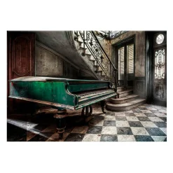 Obrazy I Dekoracje Ścienne| Obraz CANVAS GREEN PIANO 85x113 cm