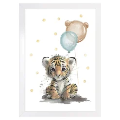 Dekoracje|Obrazy I Dekoracje Ścienne| Obraz do pokoju dziecięcego LITTLE TIGER 20x30 cm