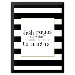 Obraz MODERNPIK2 NIE WOLNO 30x40 cm