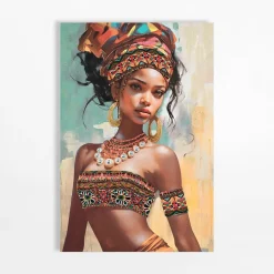 inny Obraz na płótnie AFRYKA KOBIETA II 80x120 cm