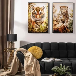 Obrazy I Dekoracje Ścienne|inny Obraz na płótnie GEPARD 63x93 cm