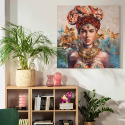 Obrazy I Dekoracje Ścienne|inny Obraz na płótnie KOBIETA I 100x100 cm