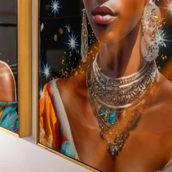 inny Obraz na płótnie kolorowy AFRYKA KOBIETA II 62x82 cm