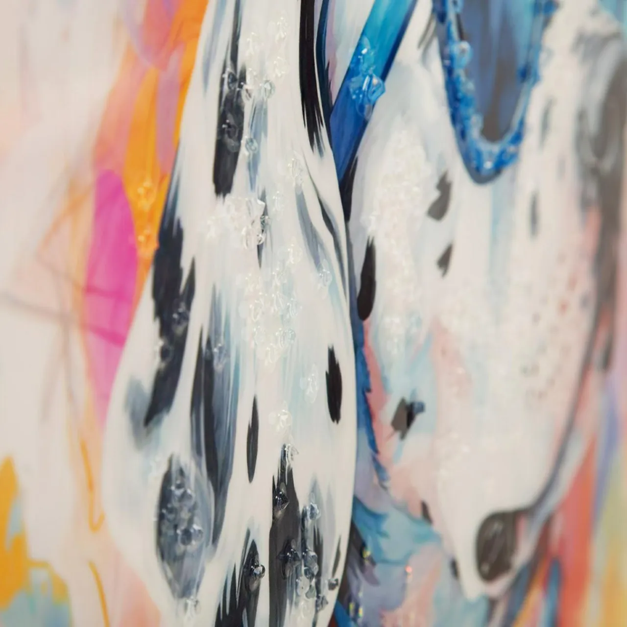 Obrazy I Dekoracje Ścienne|inny Obraz na płótnie kolorowy PIES 60x60 cm