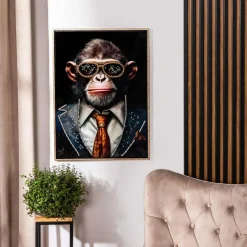 Obrazy I Dekoracje Ścienne|inny Obraz na płótnie MAŁPA II 52,5x72,5 cm