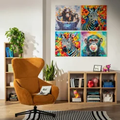 Obrazy I Dekoracje Ścienne|inny Obraz na płótnie MAŁPA 60x60 cm