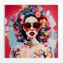 Obrazy I Dekoracje Ścienne|inny Obraz na płótnie RETRO KOBIETA II 80x80 cm