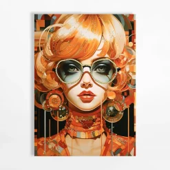 Obrazy I Dekoracje Ścienne|inny Obraz na płótnie RETRO KOBIETA I 60x80 cm