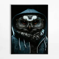 inny Obraz na płótnie SOWA 52,5x72,5 cm