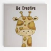 Dekoracje|Obrazy I Dekoracje Ścienne|inny Obraz na płótnie z grafiką ŻYRAFA 28x28 cm