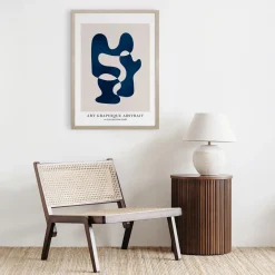 Obrazy I Dekoracje Ścienne|inny Obraz nowoczesny ABSTRACT COBALT 50x70 cm