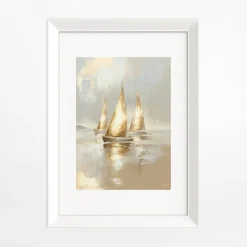 inny Obraz PARIS PIC GILDED BOATS 58x78 cm