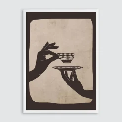 Obrazy I Dekoracje Ścienne|inny Obraz w białej ramie COFFE SHADOW 50x70 cm