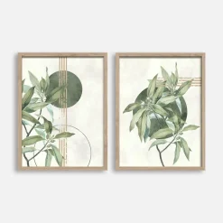 Obrazy I Dekoracje Ścienne|inny Obrazy na ścianę WALL GREEN, 2 szt. 30x40 cm