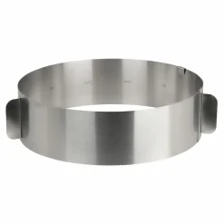 Obręcz regulowana do wycinania ciasta ze stali nierdzewnej