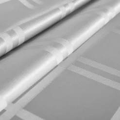 Obrusy, Serwetki I Bieżniki|Obrusy, Serwetki I Bieżniki|inny Obrus żakardowy w kratę jasnoszary CASCADE 140x220 cm