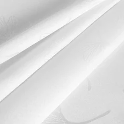 inny Obrus żakardowy w liście miłorzębu biały GINA 85x85 cm