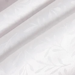 inny Obrus żakardowy w listki biały ACACIA 140x300 cm