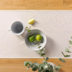 Obrusy, Serwetki I Bieżniki|Obrusy, Serwetki I Bieżniki|inny Obrus żakardowy w listki kremowy ACACIA 40x120 cm