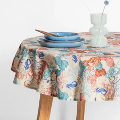 inny Obrus bawełniany okrągły MARINE 140 cm